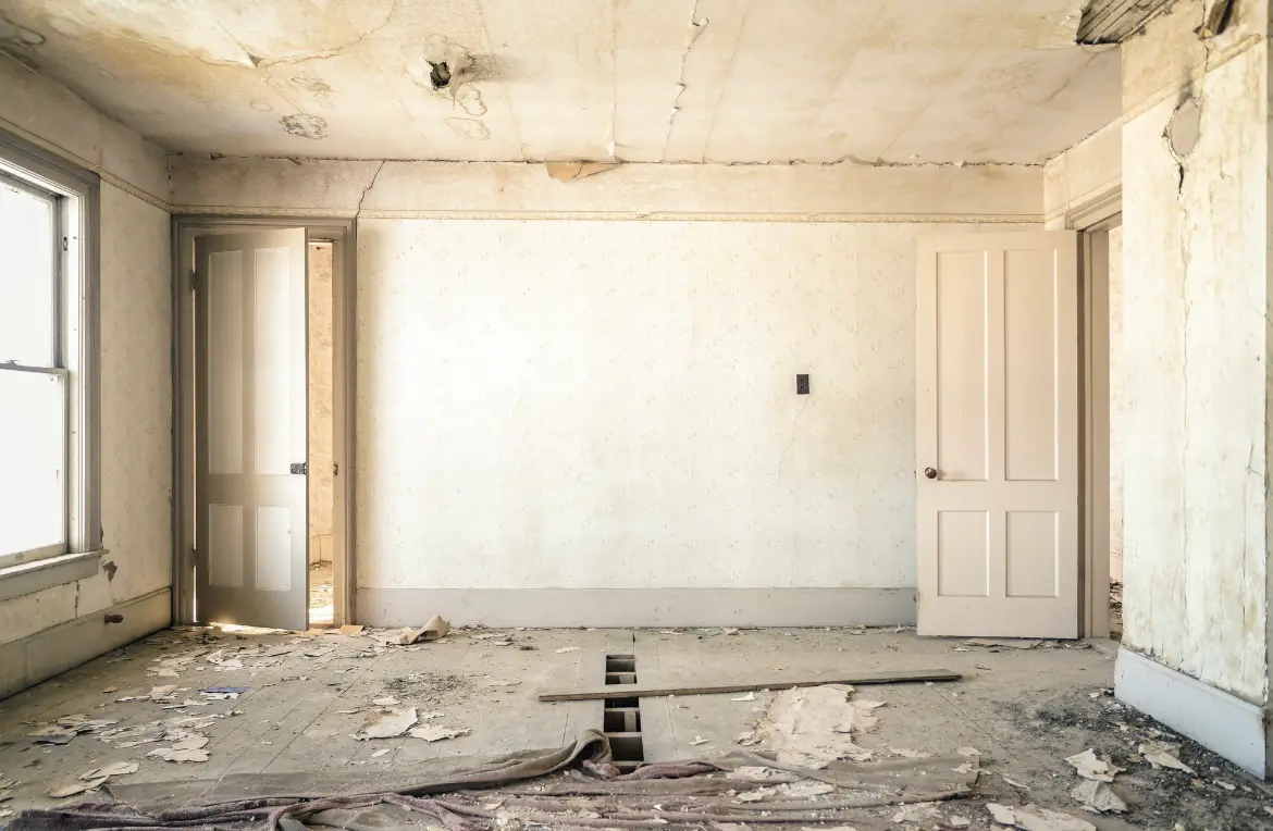 Waste disposal crew managing a cleanout project in Bourne